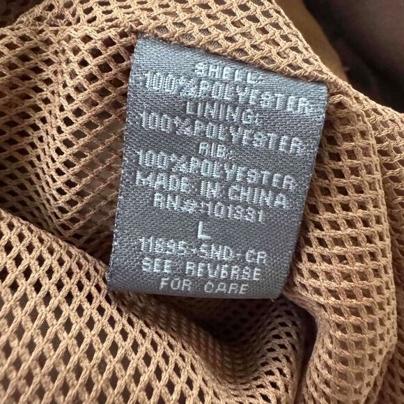 Charlotte Russe Bomber Jacket Large L Bronze Brown Full Zip Stand Collar Gold - Picture 6 of 9